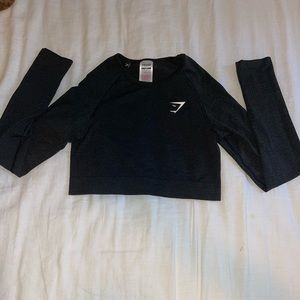 Gymshark Black Crop top